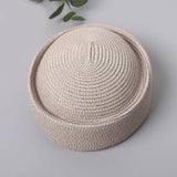 Boho Pillbox Hat - Summer Straw Fascinator Beret Hat