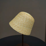 Boho Bucket Hat - Natural Wheat Straw Fisherman Hat