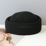 Boho Pillbox Hat - Breathable Crochet Summer Cap