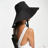 Boho Sun Beach Hat - Japanese Tie Cotton Linen Bucket Hat