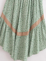 Bohemian High-Low Dress – “Savanna Rose” Leopard Print Tie-Waist Backless Boho Dress