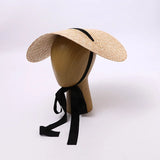 Boho Garden Hat - Handwoven Wheat Straw Sun Hat