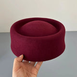 Boho Beret Hat - British Wool Felt Painter Hat