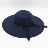 Boho Sun Beach Hat - Foldable Wide Brim Floppy Beach Hat