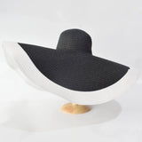 Boho Sun Beach Hat - Oversized Wide Brim Travel Straw Hat