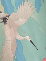 Boho Kimono Robe – “Lily Lotus” Green Floral Wrap Cover-Up for Women