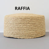 Boho Pillbox Hat - Natural Wheat Straw Beret Hat