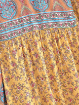 Bohemian Maxi Gown – “Desert Heirloom” Floral Long Sleeve Bohemian Gown