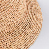 Boho Bucket Hat - Handmade Raffia Crochet Beach Hat
