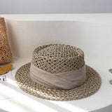 Boho Sun Beach Hat - French Salix Straw Beach Hat