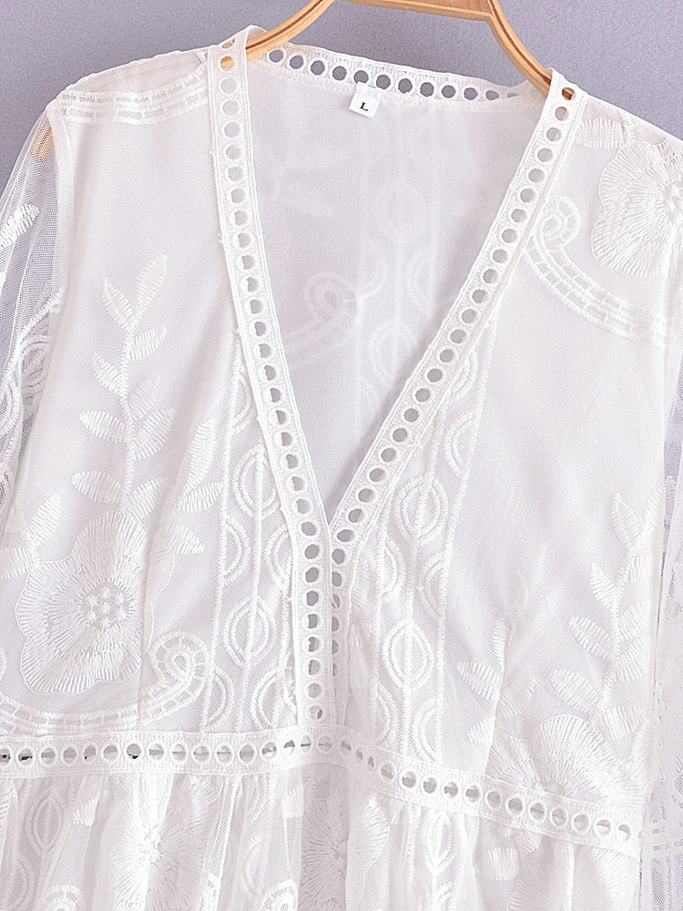 Maxi Dress - Boho Dress - Sundress - Lace Dress - Black Aitana – Wild ...