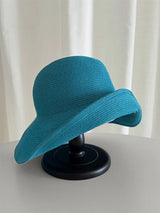 Boho Sun Beach Hat - Foldable Wide Brim Travel Straw Hat