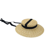 Boho Fedora Hat - French Retro Bridal Straw Hat