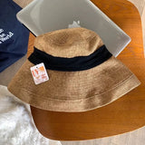 Boho Bucket Hat - Old Money Cotton Linen Sun Hat