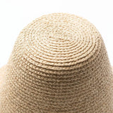 Boho Fedora Hat - 15cm Raffia High Crown Beach Hat