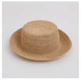 Boho Bucket Hat - Handmade Raffia Wide Brim Beach Hat