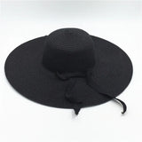 Boho Sun Beach Hat - Foldable Wide Brim Floppy Beach Hat