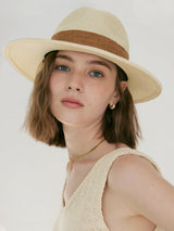 Boho Sun Beach Hat - Classic Panama Straw Hat