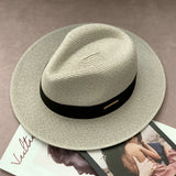 Boho Sun Beach Hat - Classic Panama Straw Hat