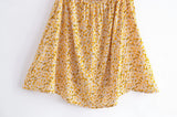 Boho Mini Dress – “Wildflower Waltz” Floral & Leopard Bow-Front Cutout Dress