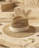 Boho Sun Beach Hat - Handwoven Seagrass Panama Hat