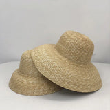 Boho Panama Hat - French Hepburn Wheat Straw Hat