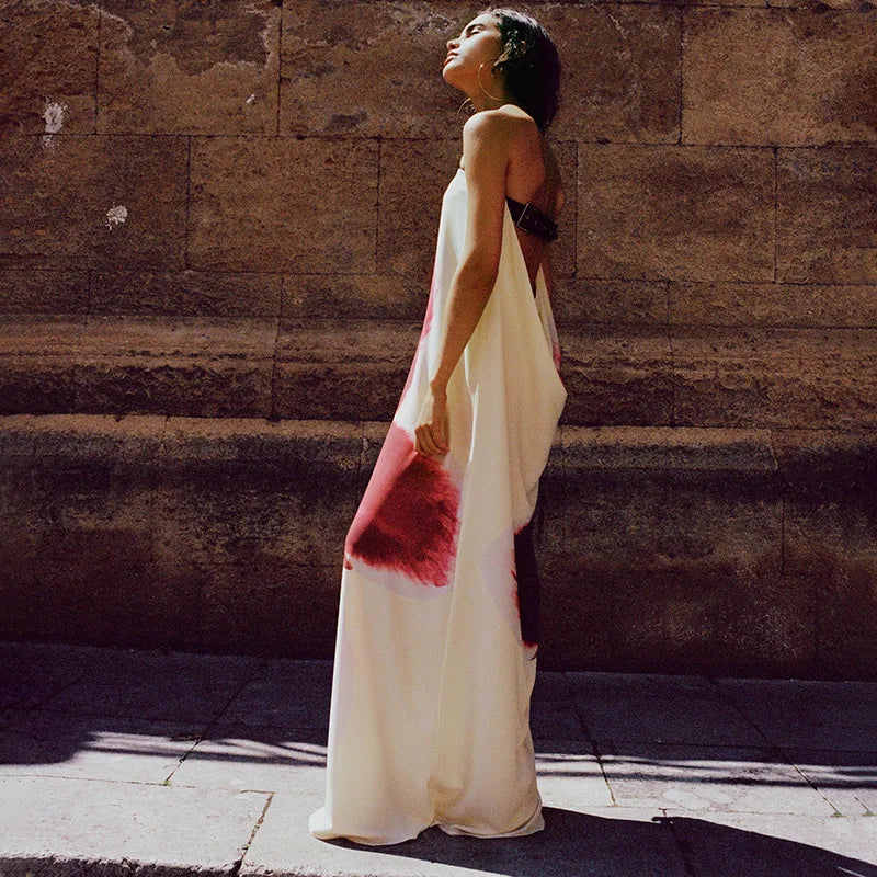 Scarlet Bloom Boho Dress - Party Dress, Cocktail Maxi Backless Dress Yellow / L Scarlet Bloom Boho Dress - Party Dress, Cocktail Maxi Backless Dress Yellow / L