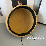 Boho Sailor Hat - Vintage Rolled Edge Straw Beret Hat