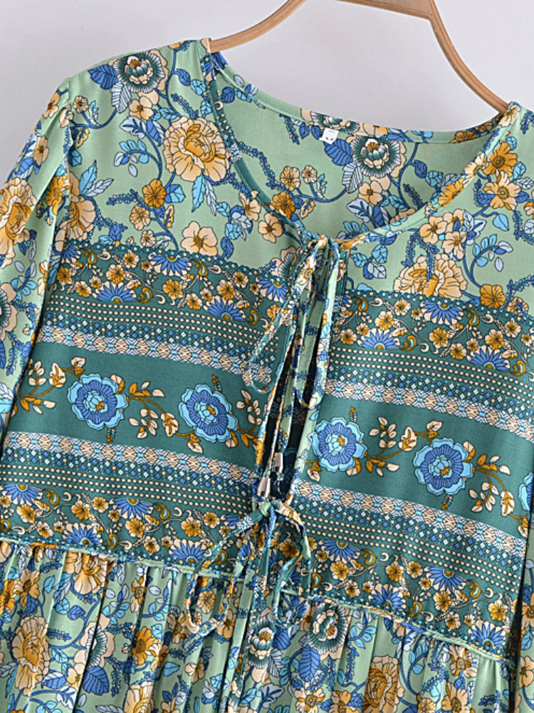 Gown Dress, Boho Maxi Dress, Loose Dress, Carina Rose in Purple