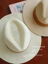 Boho Sun Beach Hat - Classic Panama Straw Hat