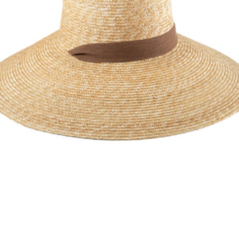 Wide Brim Beach Hats with Ribbon for Women - Sun Hats, Summer Brim, Straw Elodie