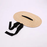 Boho Garden Hat - Handwoven Wheat Straw Sun Hat