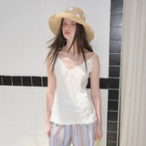 Boho Bucket Hat - Polka Dot Raffia Wide Brim Hat