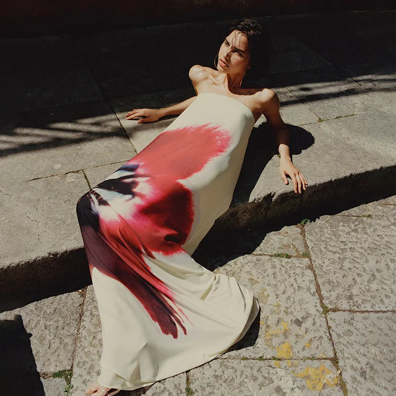 Scarlet Bloom Boho Dress