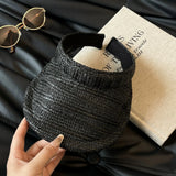 Boho Visor Hat - Striped Open Crown Sun Hat