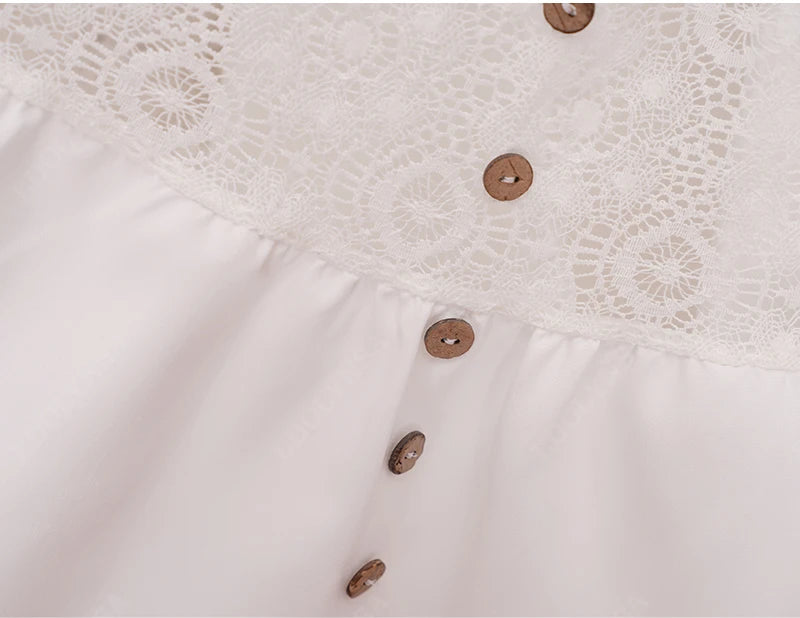 Boho Mini Dress – Boho White Dres –“Whisper Light” Batwing Sleeve Mini Sundress with Buttons