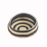 Boho Pillbox Hat - Striped Straw Beach Beret Hat