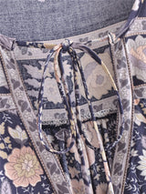 Boho Blouse – “Wild Petal” – Boho Floral Tunic Tops in Pink & Blue