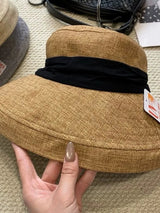 Boho Bucket Hat - Old Money Cotton Linen Sun Hat