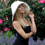 Boho Sun Beach Hat - Foldable Cotton Linen Travel Hat