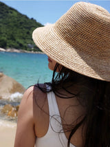 Boho Bucket Hat - Handmade Raffia Crochet Beach Hat