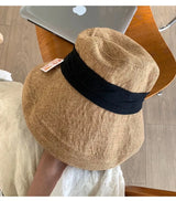 Boho Bucket Hat - Old Money Cotton Linen Sun Hat