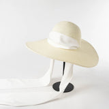 Boho Sun Beach Hat - Wide Strap Dome Straw Hat
