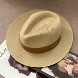 Boho Sun Beach Hat - Classic Panama Straw Hat