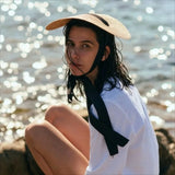 Boho Garden Hat - Handwoven Wheat Straw Sun Hat