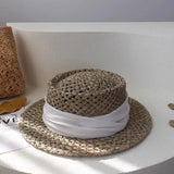 Boho Sun Beach Hat - French Salix Straw Beach Hat