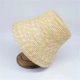 Boho Sun Beach Hat - Natural Straw Wide Brim Bucket Hat