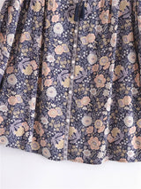 Boho Blouse – “Wild Petal” – Boho Floral Tunic Tops in Pink & Blue