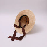 Boho Witch Hat - Pointed Wheat Straw Costume Hat