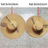 Boho Sun Beach Hat - Foldable Wide Brim Floppy Beach Hat